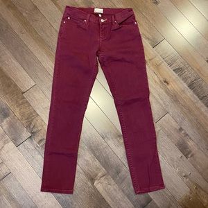 ROXY - VGUC 5/27 Maroon Skinny Jeans
